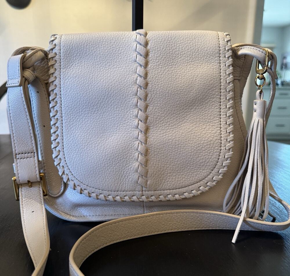 Hobo International Brio Leather Crossbody Bag With Whip Stitching